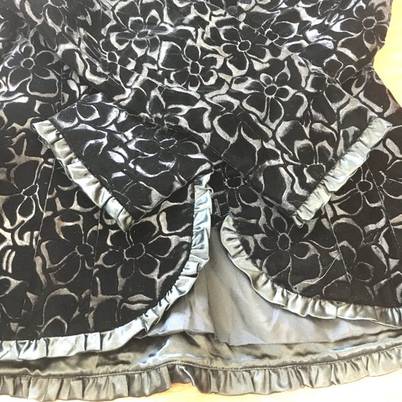Noviello Bloom Black Velvet Victorian 90’s Jacket - Picture 12 of 12